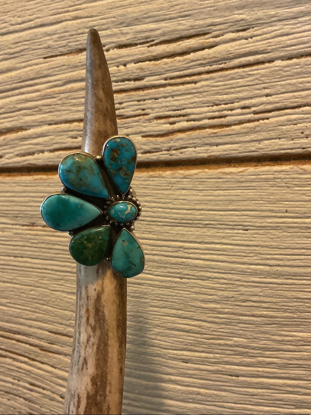 South Hills Turquoise Side Bloom Ring